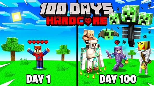 Как СКАЧАТЬ Бесплатно КАРТУ 100 Days Hardcore в Майнкрафт ПЕ