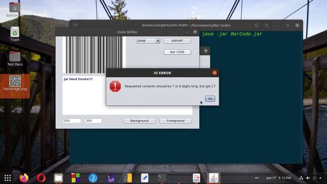 Bar Code editor & reader in Java-SE 8 using swing designer