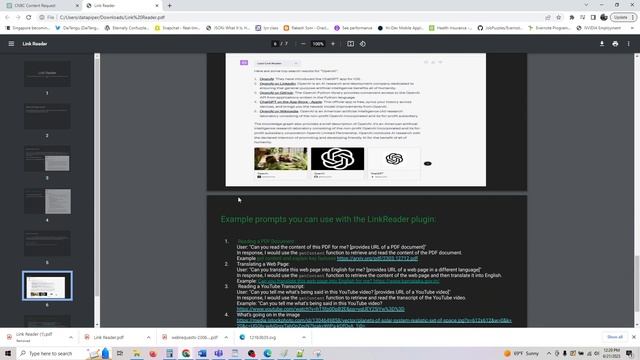 LinkReader ChatGPT Plugin: Read, Search, and Explore Any Content with Ease!"