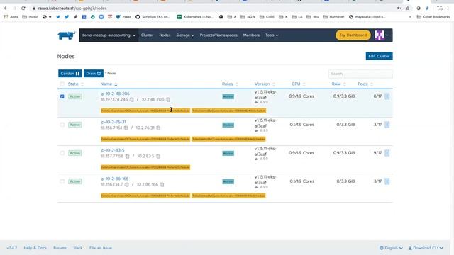 Auto Scaling of Spot Instances on AWS EKS