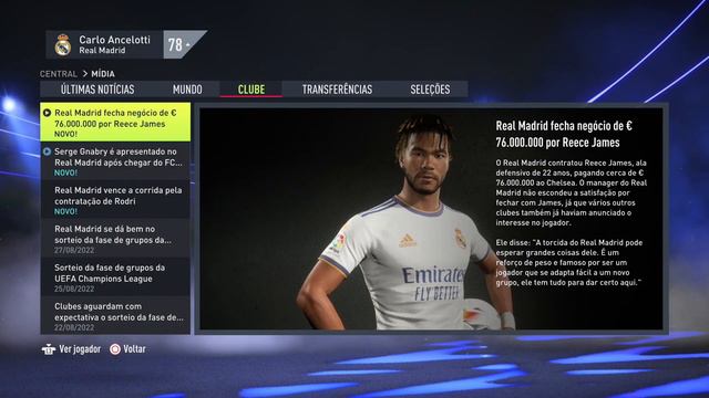 FIFA 22 | RECONSTRUINDO O REAL MADRID SEM O TRIO DE MEIAS! | Modo Carreira