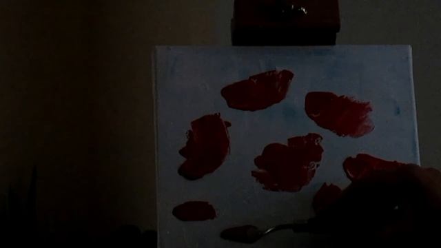 Как нарисовать маки мастихином. Мастихин. Акрил. Palette Knife. Poppies Part2