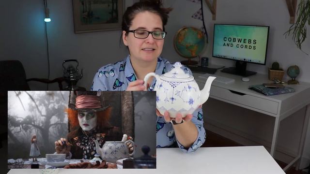Vintage TEAPOT - featured in Tim Burton's ALICE IN WONDERLAND - over 100 YEARS OLD!