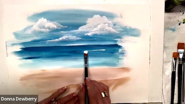 Learn to Paint One Stroke - Practice Strokes With Donna Simple Ocean Landscape Dewberry 2024