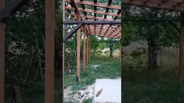 Заканчиваю навес