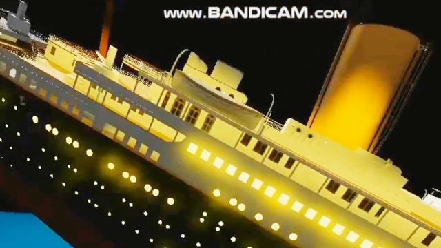 Titanic roblox stern rising up scene (test animation)