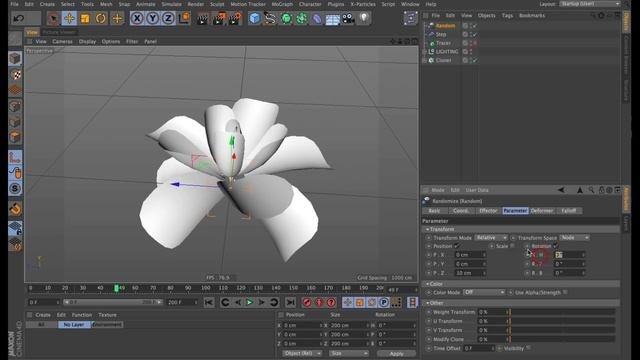 C4D TUTORIAL  Infinite Blooming Flower  Cinema 4D