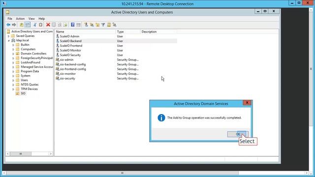 Setting up ScaleIO to use secure LDAP authentication