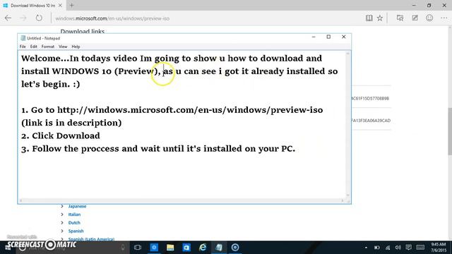 How To Download & Install Windows 10 (x32 bit & x64 & x84) Tutorial [HD]