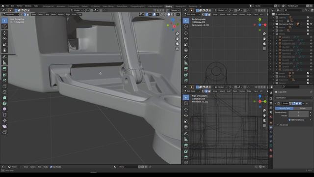 Double Wishbone Suspension | Blender Timelapse