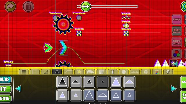 Продолжаю строить уровень в стиле Nine Circles! | Geometry Dash