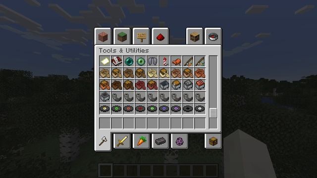 Minecraft 1.19.3 (22w42a) Creative Inventory Rework