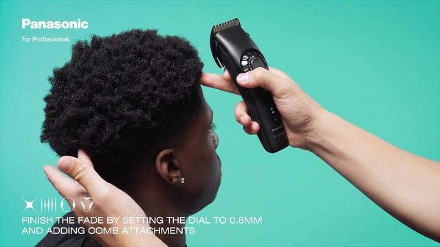 Panasonic Professional ER-GP90 Hair Clipper – How to create a low-fade Afro haircut.