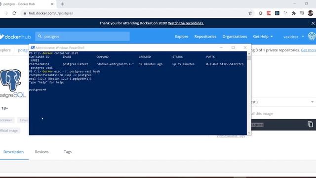Docker y Postgres