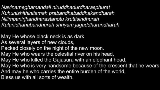 Shiva Thandav Stotram -  English Subtitles With Meaning And Translation