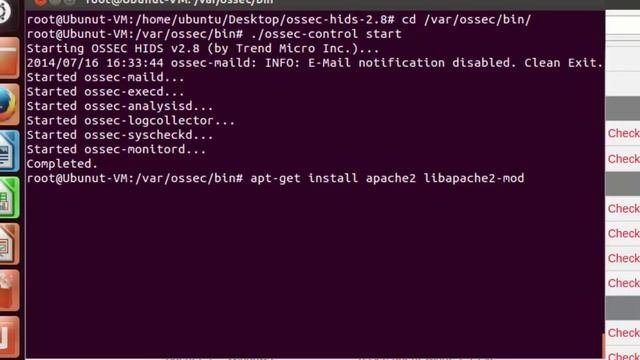 OSSEC Installation on Ubuntu with Web interface
