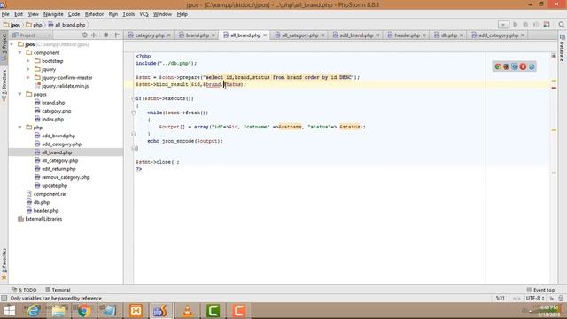 Point of sales system  Using Ajax jQuery PHP MySQL part 12 View Brand