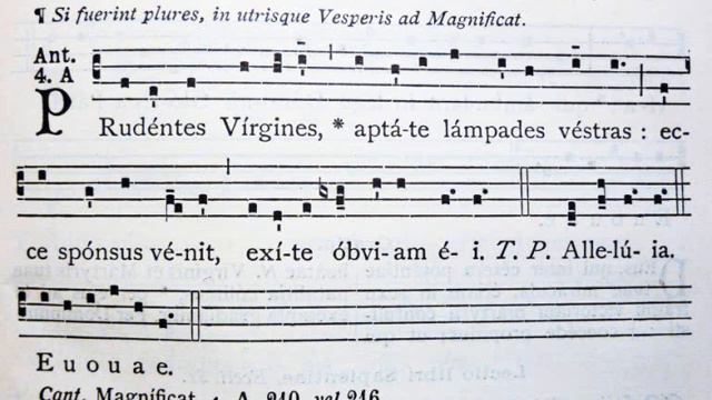 PRUDENTES  VIRGINES. Gregoriano, Studio di Giovanni Vianini, Milano, It.