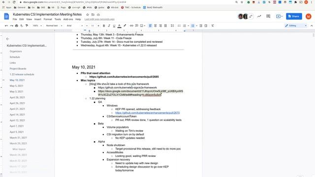 Kubernetes SIG Storage - CSI Implementation Workgroup 20210511