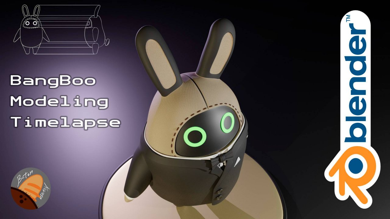 ZZZ (Zenless Zone Zero) Custom BangBoo modeling timelapse.