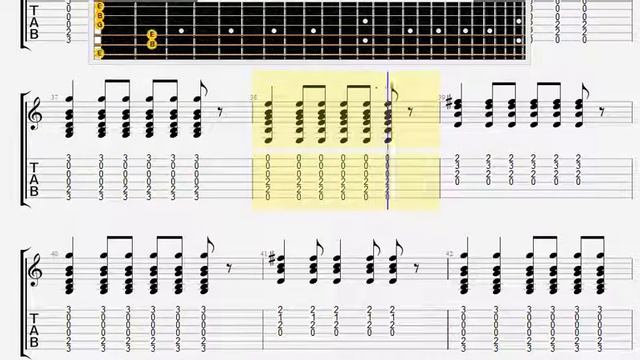 Beatles The   Not A Second Time GUITAR 2 TABLATURE