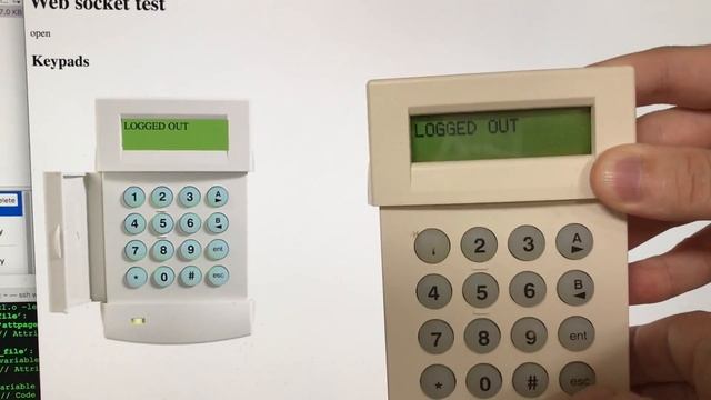 Websockets and alarm system