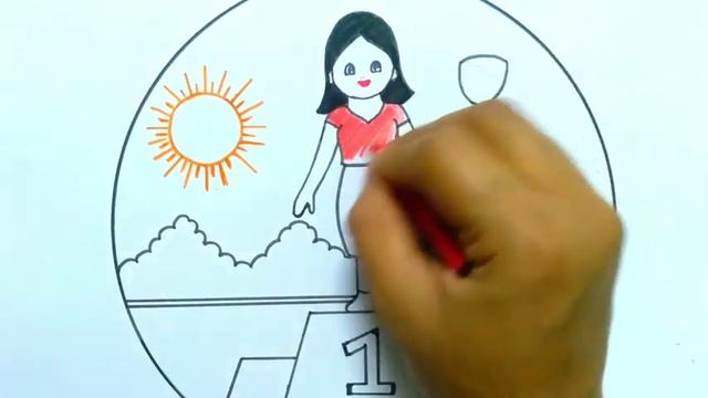 Mazi Unchi Mazi Swapne Drawing Poster My Dream drawing/मझी उंची मझे स्वप्न चित्र /Draw Girl Soldier