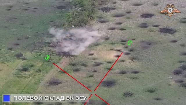 Детонация БК на опорном пункте боевиков ВСУ