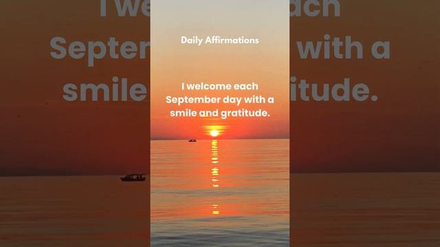 Embracing the Gift: Welcoming Each September Day.  #4k #affirmations #september