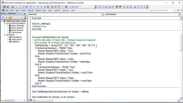 How To Create A Hotel Booking Application And Protect Unprotected Cells In Excel