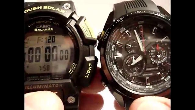Сравнение двух секундомеров: аналогового и цифрового Casio STL-S110H и Casio Edifice EQS-500C