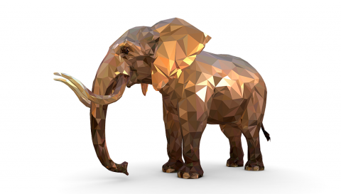 Elephant в 3D от Oleg Shuldiakov