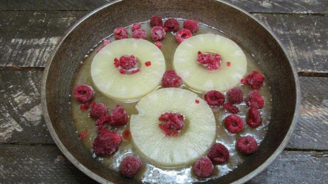 Перевернутый пирог с ананасом