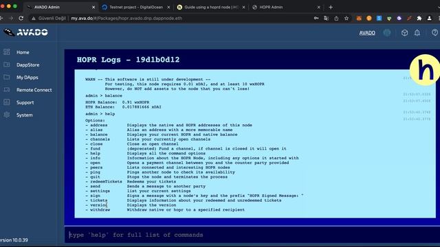 Hopr MatterHorn Testnet Kurulumu Part 2
