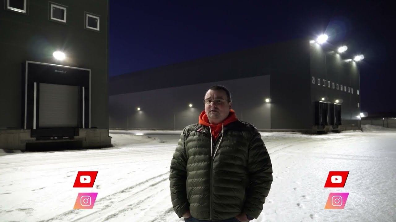 Светодиодное освещение складского комплекса