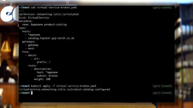 Handling service errors with Istio