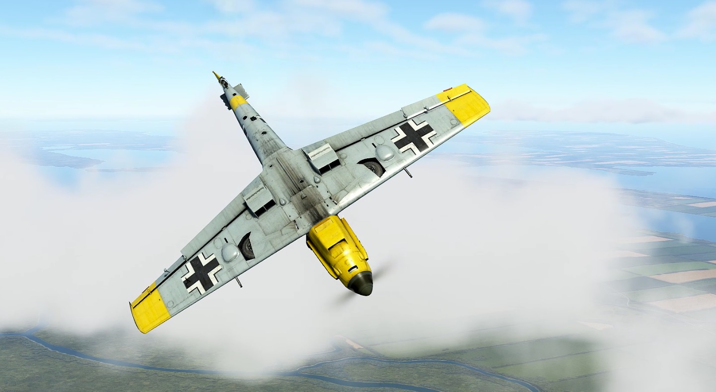 И-16 против Bf 109 E-7, неудачное начало боя.
