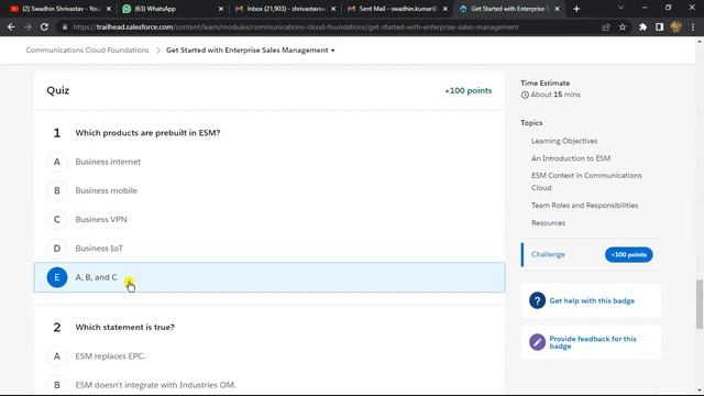 Communications Cloud Foundations trailhead swadhinshrivastav salesforce
