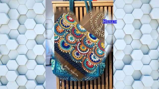 Потрясающие сумки крючком из мотивов - подборка для идей!