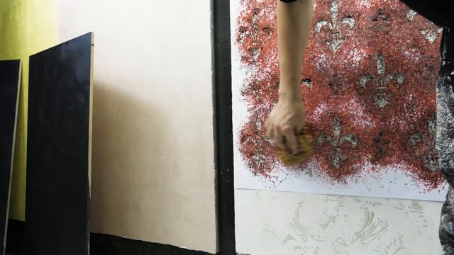 Трафаретная техника для стен