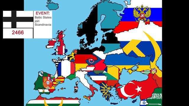 2020-3000  Alternate future of Europe  Flag Timeline