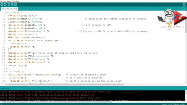 Beginners Nodemcu using LED ON and OFF using web server