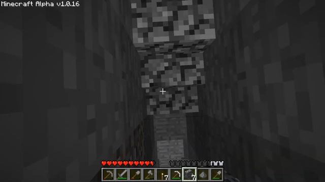 Minecraft: От Alpha до последней версии: Серия №6 "Весёлое" копание в шахте" (Alpha 1.0.16)