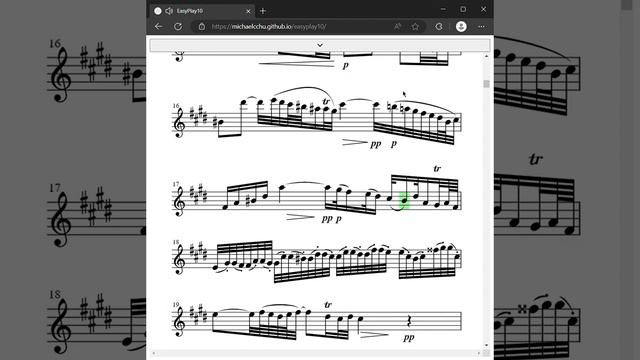 Bach - Sonata for Violin and Harpsichord No. 3, 1st Movement (BWV 1016) - EasyPlay10