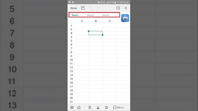 Spreadsheet Creation in WPS Office [Hindi] | How to create excel sheet in Mobile Phone | A for App