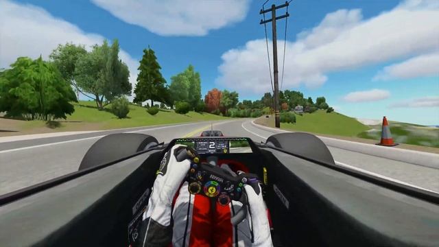Formula VECTOR racing thru the Traffic on MULHOLLAND DRIVE - ASSETTO CORSA Mods