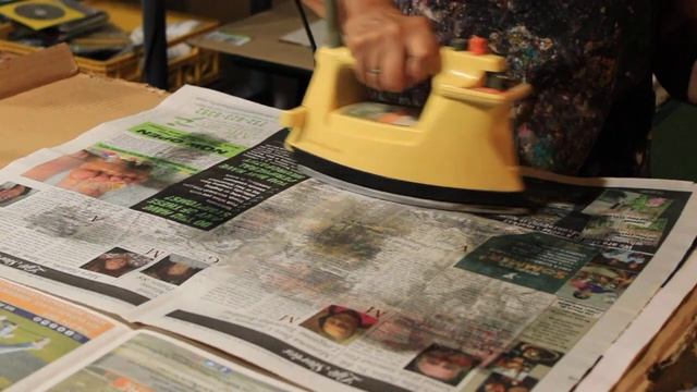 Batik Artwork, Wax Removal
