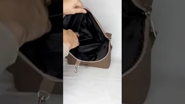 Сумка-рюкзак трансформер из натуральной кожи и замши