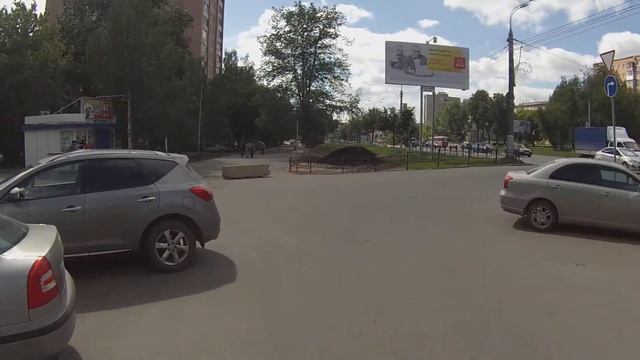 Велодорожка в Ижевске. Удмуртская - парк Кирова. GoPro