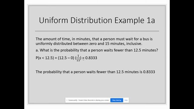 Uniform Distribution with Examples